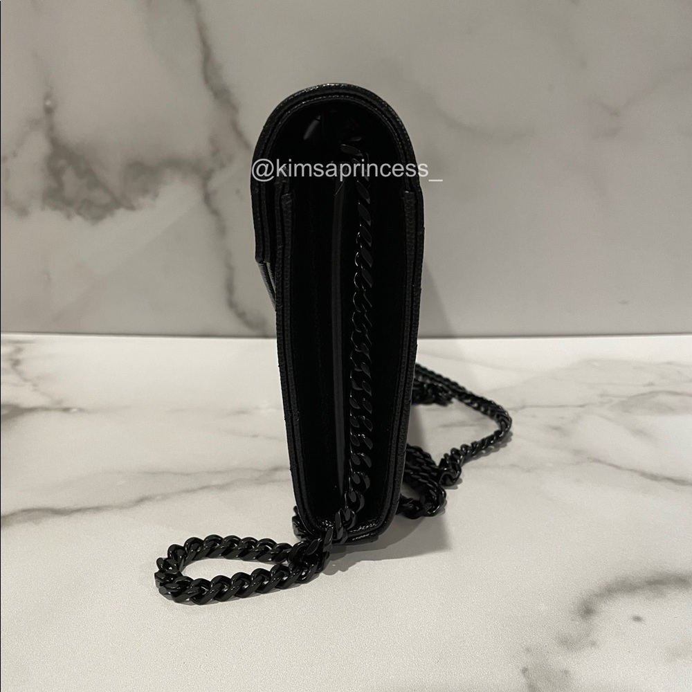 Saint Laurent Monogram Matelassé Leather Wallet On Chain - WOC - Black - Large - Picture 4 of 6